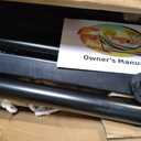 SUNCREAT Hammocks for Outside with Stand Included, Double Hammock with Curved Spreader Bar, Carrying Bag, Gray Stripes