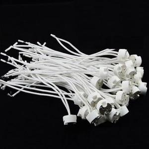 Nastyaer for 30 Pcs 7cm 10cm 15cm 20cm Wire, White Halogen LED Lamp Light Bulb MR16 G4 Mr11 G5.3 G6.35 Socket Holder Base - (Color: 7cm Cord Length)