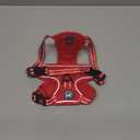 PoyPet No Pull Dog Harness, No Choke Reflective Dog Vest, Adjustable Pet Harnesses with Easy Control Padded Handle for Small Medium Large Dogs(Red Matching Trim,XS)