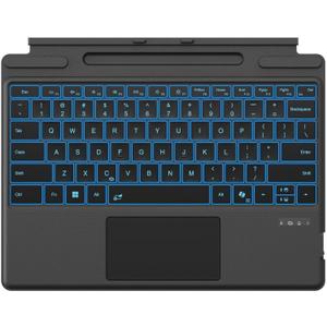 Surface Pro Keyboard for Microsoft Surface Pro 11/10/9/8/X 13", 7 Color Backlits, Detachable Bluetooth Wireless Keyboard with Pen Storage, Ultra-Slim Rechargeable Type Cover with Multi-Touch Trackpad