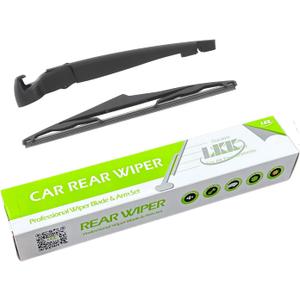 LKK Rear Windshield Wiper Arm Blade Assembly Kit Compatible with Jeep Wrangler JK 2007-2018 Rear Wiper Set