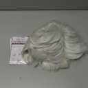 Sallcks Mens White Wigs Short Layered Natural Cosplay Costume Halloween Synthetic Heat Resistant Replacement Wigs, 21"-23"