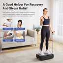 MERACH Vibration Plate Exercise Machine, Mini Vibrating Plate Machine for Women Men, Full Body Vibration Platform, Exercise Equipment for Home (Black)