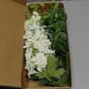 8PCS White Artificial Delphinium Flowers with Clematis Greenery Long Stem Flowers 29.5" Larkspur Artificial Flowers for Wedding Centerpieces Silk Flowers for Home Decor Indoor (White)