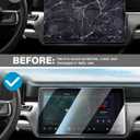 [Upgrade] 3 Pack Screen Protector for Rivian R1T R1S 2022 2023 2024 2025 2026 15.6'' Navigation, 12.3'' Digital, 6.5'' Rear Console Touch Screen for Touchscreen Tempered Glass Ultra Clear Car Radio Screen Protector Rivian Accessories