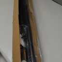 Tension Rod 51-145Inch, Extra Long Curtain Rod No Drilling for Window or Bathroom, Outdoor Curtain Rods for Patio, Easy to Install, Never Rust, Rod Diameter 1.26 Inches-Black