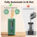 AFMAT Electric Pencil Sharpener, Fully Automatic Pencil Sharpener, Auto in & Out, Rechargeable Hands-Free Sharpeners for Jumbo & Colored Pencils (6.5-12mm), Portable for Home/Classroom/Office PSC2