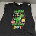 Mom of The Birthday Boy T Rex Dinosaur Family Party T-Shirt, S