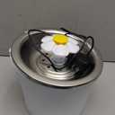 Catit LED Flower Fountain with Triple Action Filter, Cat Drinking Water Fountain, 3 L (9.0 x 8.3 x 7.7 Inches)