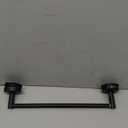 DGYB Adjustable Suction Cup Towel Bar for Bathroom 14 Inch ~ 27 Inch Matte Black Towel Rack Stainless Steel Bath Towel Holder for Glass Shower Door