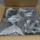 44 Post Base 8 Pcs, Deck Brackets, Inner Size 3.5"x3.5" Thick Steel Fence Anchor Base, Black Powder Coated Heavy, for Supports Porch Railing Holders Pergola Brackets