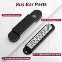RVBOATPAT Power Distribution Block 12V 150A 1/4" Stud Marine Bus Bar 12 Volt DC Battery Busbar for Boat Automotive Solar Wiring