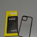 JETech Case for iPhone 13 6.1-Inch, Non-Yellowing Shockproof Phone Bumper Cover, Anti-Scratch Clear Back (Black)