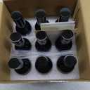 YIZHAO Black Glass Spray Bottles 4oz, with Small Fine Mist Spray, Metal Cap, Refillable for Essential Oil,Travel,Cleaning,Perfume,Aromatherapy,Makeup  9 Pcs