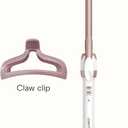 Conair Double Ceramic -Inch Curling Iron with Bonus Claw Clip, -Inch Barrel Creates Spiral Curls, Hair Curler for Use on Short to Medium Hair, White/Rose Gold