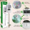 HSLGOVE Soil Test Kit, 7-in-One Soil Moisture Meter/Soil PH Meter/Fertility, Dual Screen Soil Tester w/Digital Soil Temp/Air Temp&Humidity for Plants Gardening,Lawn,Farm Indoor&Outdoor-Lvory White