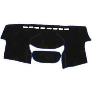 VekAuto Dash Cover Compatible for Toyota Yaris 2004-2011, Non-Slip Polyester Black Blue Center Console Dashboard Cover Pad Carpet