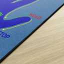 Flagship Carpets Get A Grip Childrens Time Out Children's Classroom or Playroom Carpet, Kids Room or Home Door Mat, Small Area Rug, 30" x 30", Rectangle, Blue