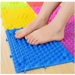 Foot Massage Mat Massage Pad Acupressure Mat Bathroom Mat Yoga Mat Outdoor Game 2 PCS (Blue)