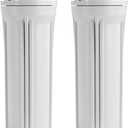 iSpring HW12X2 Water Filter Housings for Reverse Osmosis Systems, 10" Inch, 2-Pack, White (Not a Replacement Part for RCC7 Series Models Sold Before March 2020)
