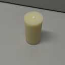 3 Pack 2 inch Wide Beeswax Pillar Candle 4 inch Tall, Smokeless and Long Lasting Natural Pure Bees Wax Candle, Unscented, Off White