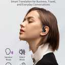 Translation Earbuds Real Time, Translation Earbuds Support 144 Languages, Magnetic Translator Earbuds with APP Support Music and Calling, Wireless Ai Translator Earbuds for Travel Business Learning