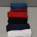 INNERSY Womens Underwear Cotton Hipster Panties Regular & Plus Size 6-Pack (Large, Scarlet Navy)