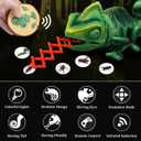Remote Control Chameleon Animal Toys - LED Light Up & Preying Remote Control Electronic Toy with Moving Eyes, Walking, Color Changing Realistic RC Robot Toy Gift for Boys Kids Age 4 5 6 7 8 Years Old