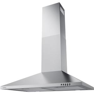 Hermitlux Range Hood 30 inch Stainless Steel, Wall Mount Vent Hood for Kitchen with Charcoal Filter, Ducted/Ductless Convertible (Stainless Steel-Modern Design)