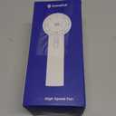 SWEETFULL Portable Handheld Fan Rechargeable - 6 Gear High Speed Powerful Mini Turbo Fan with Flashlight, Digital Display, Personal Fans Blow Cold Air for Travel Essentials, Gift for Women Men (Pink)