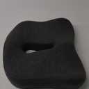 Memory Foam Seat Chair Cushion for Relieves Back Sciatica Pain Tailbone Pain Coccyx Degenerating Disc Orthopedic Osteoarthritis Prostate Cushion Low Back Pain Cushion Hip Shaping (Dark Gray)