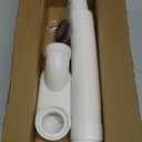 Bathtub Shower Drain Pipe, Low Profile Flat 1 1/2 P Trap Kit Flexible Freestanding Tub Drain for Bath