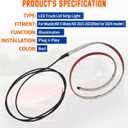 LED Truck Lid Strip Light for Mazda MX-5 Miata ND 2015-2023, Waterproof Red Color & Bright LED Tail Light Bar Strip Not for 2024 Model Onwards Plug-and-Play