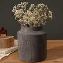 Rustic Vases for Home Decor. Ceramic Vase for Dining Table Decor. Terracotta Decorative Vase 6.1IN. ZSHLXM