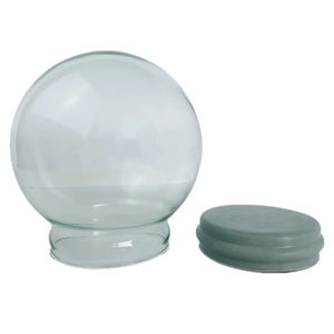 Home Decoration DIY Empty Glass Snow Globe Kit (D120mm) - Water Globe Accessories