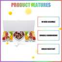 Empty Mother's Day MOM Cardboard Letter Fillable Box Floral Sweets Gifts Decorative Box(White MOM)