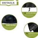 Pizza Oven Cover for Big Horn Outdoors Gas Pizza Oven,600D Heavy Duty Waterproof Cover,Black
