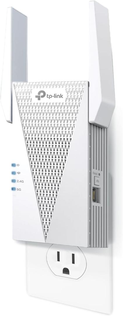 TP-Link RE615X AX1800 WiFi 6 Range Extender w/Ethernet Port | 1.8G Dual-Band Wireless Repeater Amplifier | Up to 2100 Sq. Ft., 64 Devices | Internet Signal Booster | APP Setup | EasyMesh Compatible, Wi-Fi 6 AX1800