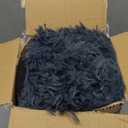 PetJett Small Dog Bed - 23'' Round Dog Beds, Calming Puppy Bed - Anti-Slip & Washable Super Soft Fluffy Plush Faux Fur Pet Bed, Anti-Anxiety Premium Comfort Donut Bed, Fits Dogs upto 25 lbs, Dark Gray