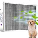 VEVOR Electrostatic Air Filter, 16x25x1 inch Washable & Reusable Aluminum AC/HVAC Furnace Filter, MERV 8 Long Lifetime, Healthier Home or Office (Actual Size: 15.5 x 24.65 x 0.82 in)