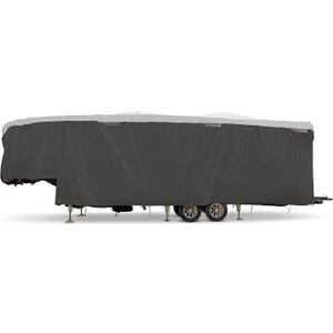 Camco ULTRAGuard 30 to 32-Ft Fifth Wheel RV Cover - Features Zipper Entry Doors & Covered Air Vents - Crafted of Spunbond Polypropylene - Storage Bag for RV Storage & Organization (45754)