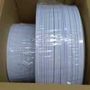 PULOTE 100PCS White Plastic Plates Disposable - Heavyweight 50 White Dinner & 50 Dessert/Salad Plates for Wedding, Party