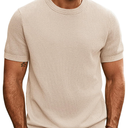 PJ PAUL JONES Mens Casual T-Shirts Classic Short Sleeve Knit Tees Crewneck Solid Tee Shirts, Large