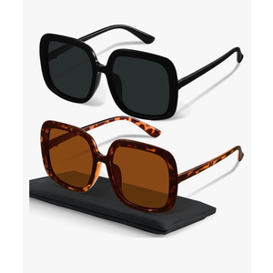 miyya Oversized Polarized Sunglasses Women, Trendy Retro Sun Glasses for Women 2025, Oversized Shades