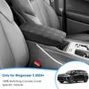 2024 2025 Wagoneer S Center Console Cover for Jeep Wagoneer S All-Electric SUV (Limited/Launch Edition), Cushion&Comfy Leather Armrest Cover 2025 Wagoneer S Accessories (Padded)