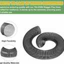 764-05082 Bagger Flex Hose for MTD CUB CADET Riding Mower 36" 42" 46" 50" 54" Rear Fast Double Bagger Kit 76405082