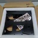 Adjustable Starlink Gen 3 Roof Ridge Mount, Ybervont Starlink Mounting Kit Gen 3 with 0-30 Adjustable Starlink Gen 3 Pipe Adapter, Starlink Roof Mount Kit for Starlink Internet Kit Satellite, Black