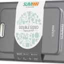Sumzzz Titanium Cutting Board Double Sided Food Grade, Pure Titanium/PP for Kitchen, Cutting Board Easy to Clean 15.5*10.5+12*8.5 (Silver)