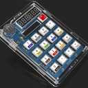 DIY Electronic Calculator Kit, 6-Digit Display, Soldering Practice Project with Resistance Reader