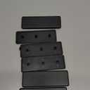 uxcell Standard Plastic Rectangle Aluminum Extrusion End Cap Black 40x120mm 6pcs